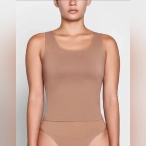 Skims Soft Smoothing Tank Top Shirt Sienna Tan 4X NWT